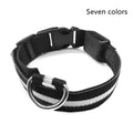 LED Dog Safety Collar - Adjustable Light-Up Nylon