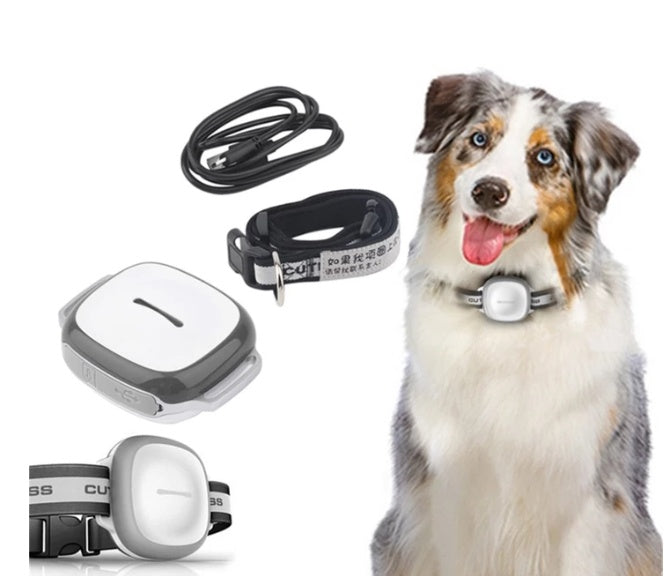 GPS Pet Tracker Collar - Real-Time Dog Cat Locator with Waterproof Design & Long Battery Life