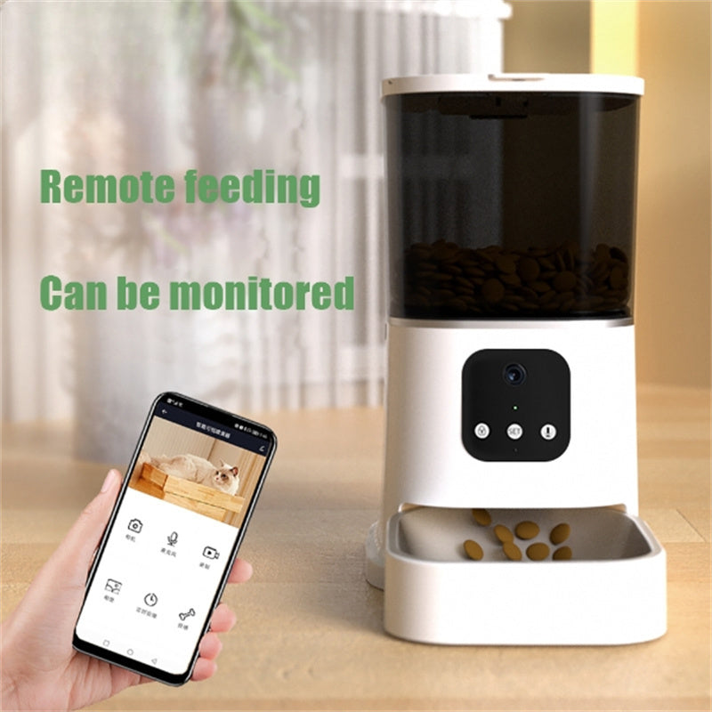 Automatic Pet Feeder - WiFi Smart Cat Dog Food Dispenser with APP Control, Voice Recorder & Timer