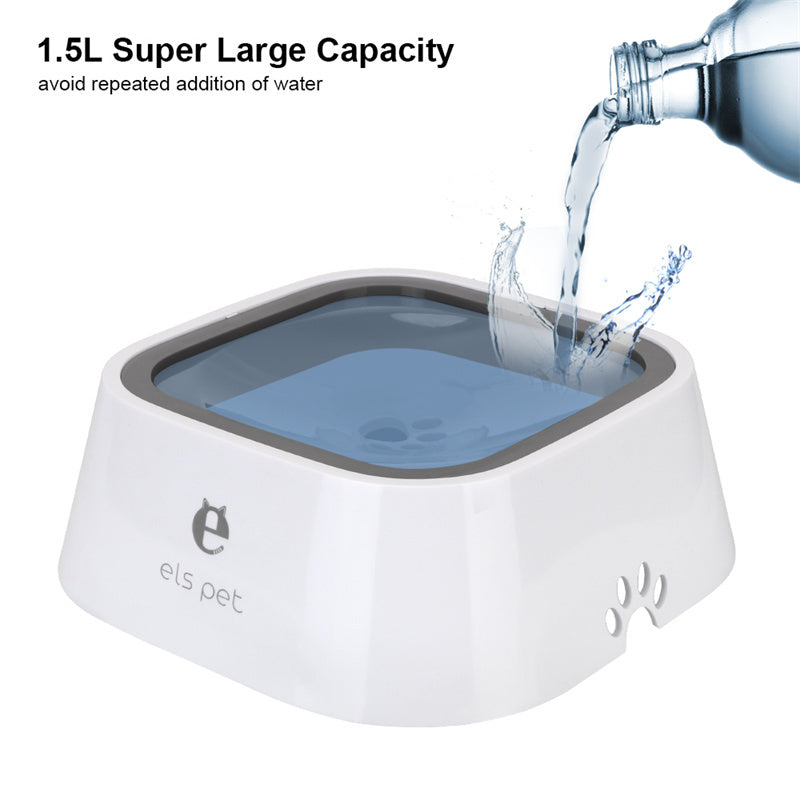 WagLix™ Pet Water Fountain Bowl – 1.5L Anti-Spill, Slow Feeder & Fresh Drinking Solution for Dogs & Cats