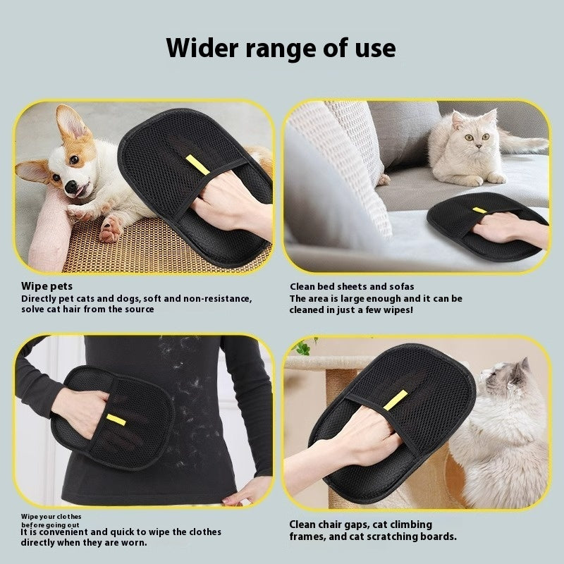 Pet Hair Remover Glove – Grooming & Deshedding Mitt for Dogs & Cats