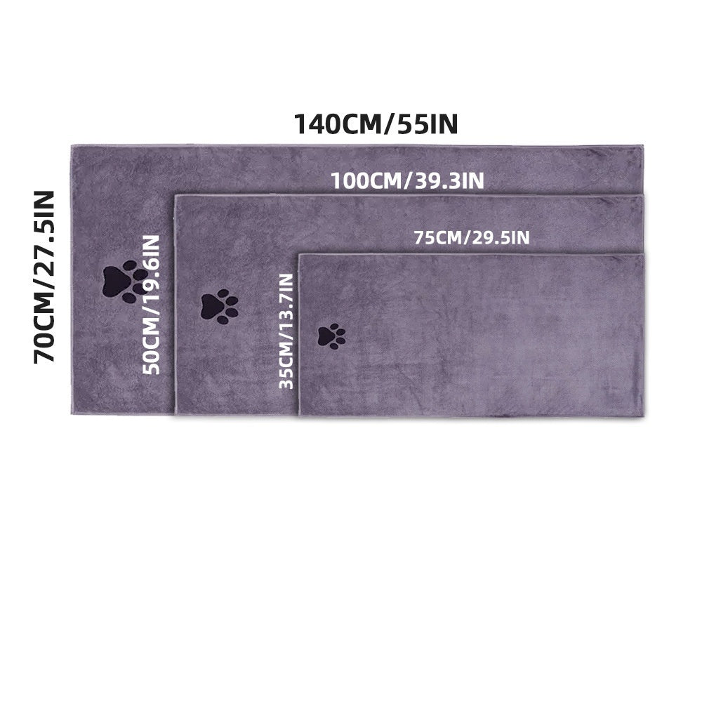 Ultra Absorbent Pet Towel - Quick Dry & Extra Soft