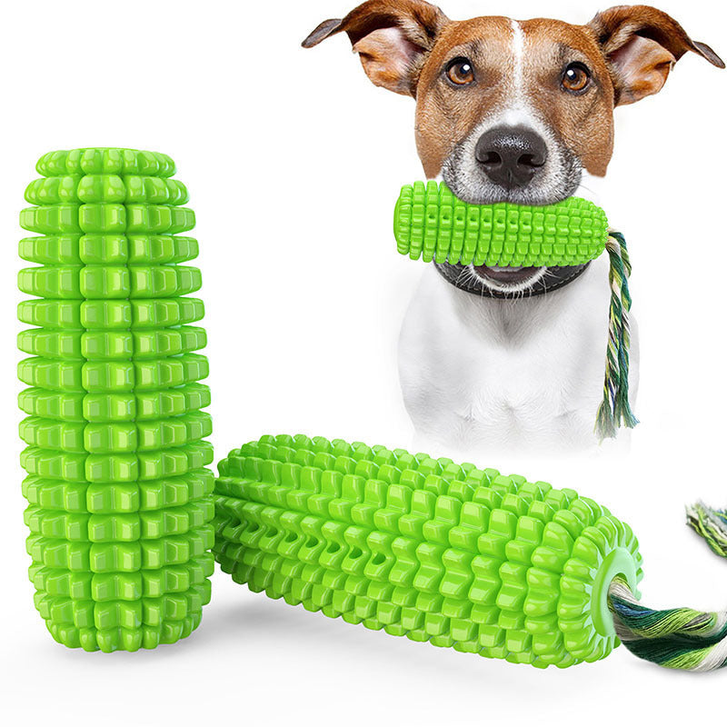 Floating Dog Toy - Corn Shaped Squeaky Suction Cup Water Toy for Pool, Bath & Beach Play