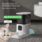 Automatic Pet Feeder - WiFi Smart Cat Dog Food Dispenser with APP Control, Voice Recorder & Timer