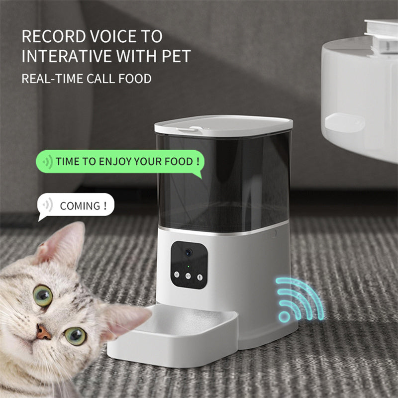 Automatic Pet Feeder - WiFi Smart Cat Dog Food Dispenser with APP Control, Voice Recorder & Timer