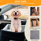 Soft Pet Car Bed for Safe & Cozy Travel