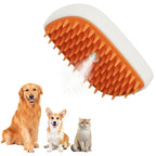 USB Steam Pet Brush with Gentle Massage