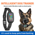 Smart Anti-Bark Dog Collar with Display & Vibration