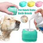 Silicone Pet Bath & Grooming Brush