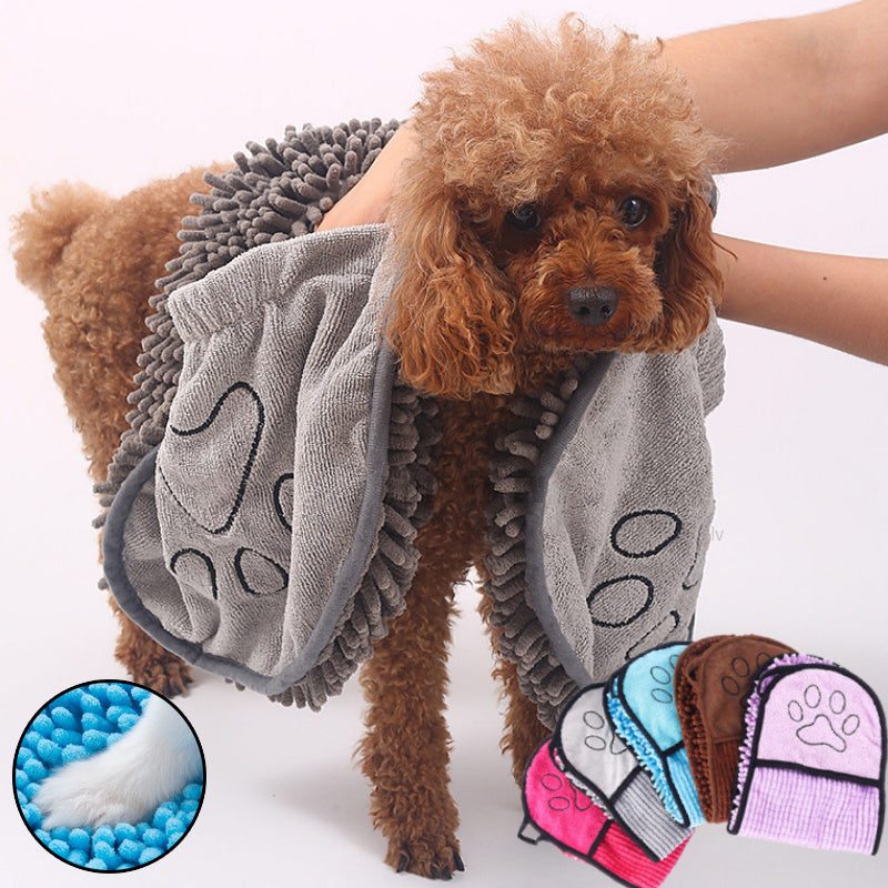 Super Absorbent Dog Towel - Quick Drying Microfiber