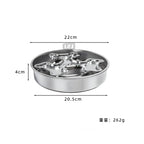 Stainless Steel Rotating Slow-Feeder Bowl