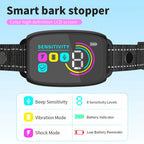 Smart Anti-Bark Dog Collar with Display & Vibration