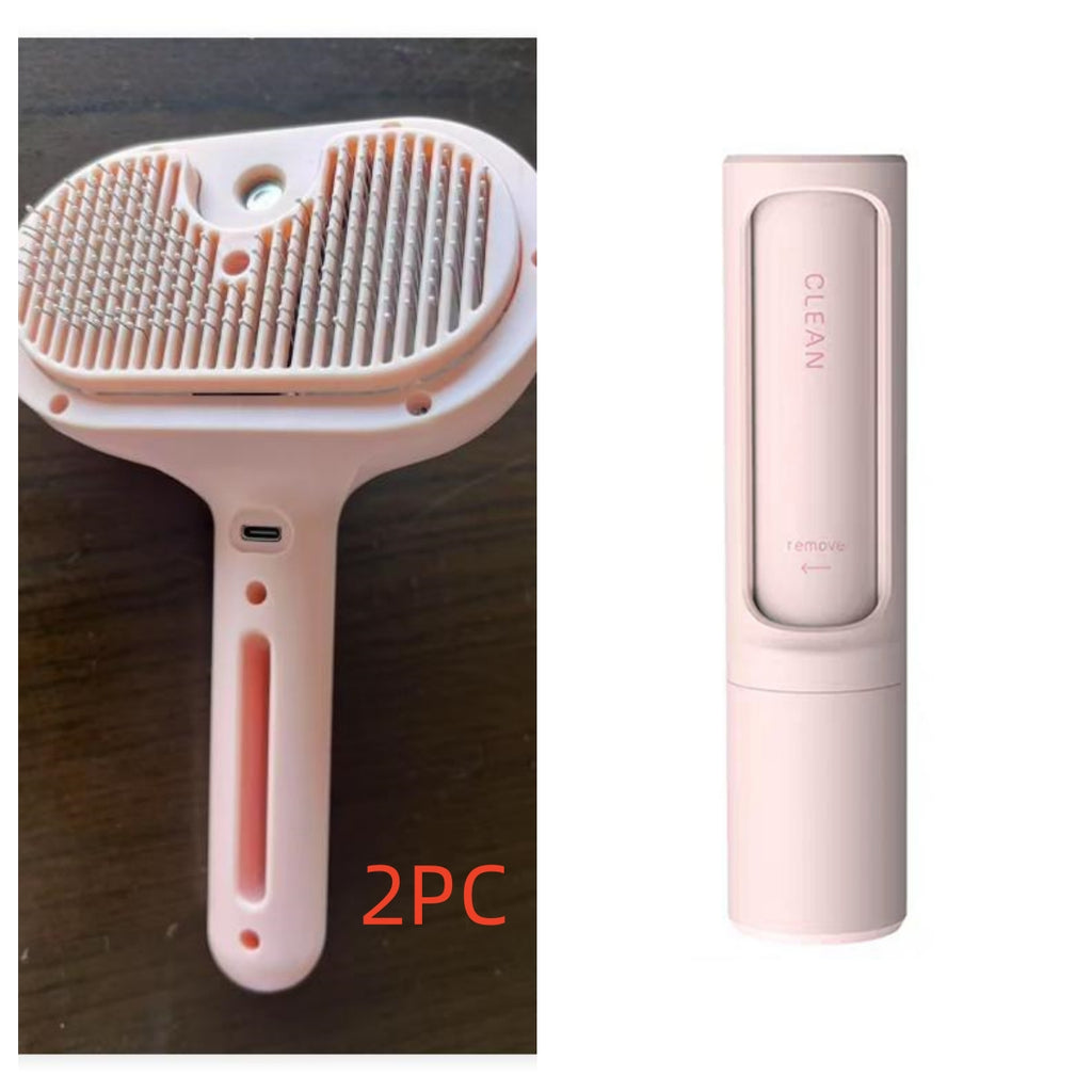 Self-Cleaning Mist Pet Brush for Dogs