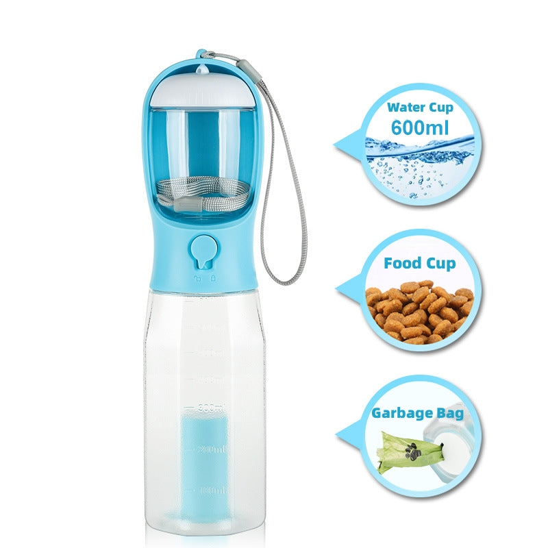 3-in-1 Portable Dog Water Bottle Feeder