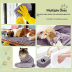 Ultra Absorbent Pet Towel - Quick Dry & Extra Soft