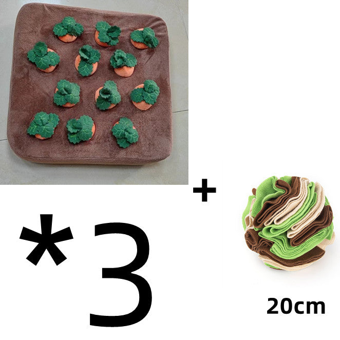 Carrot Plush Snuffle Toy for Dogs