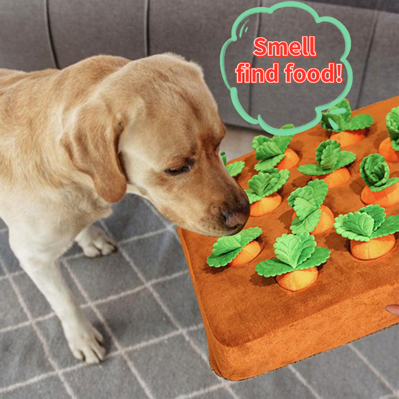 Carrot Plush Snuffle Toy for Dogs