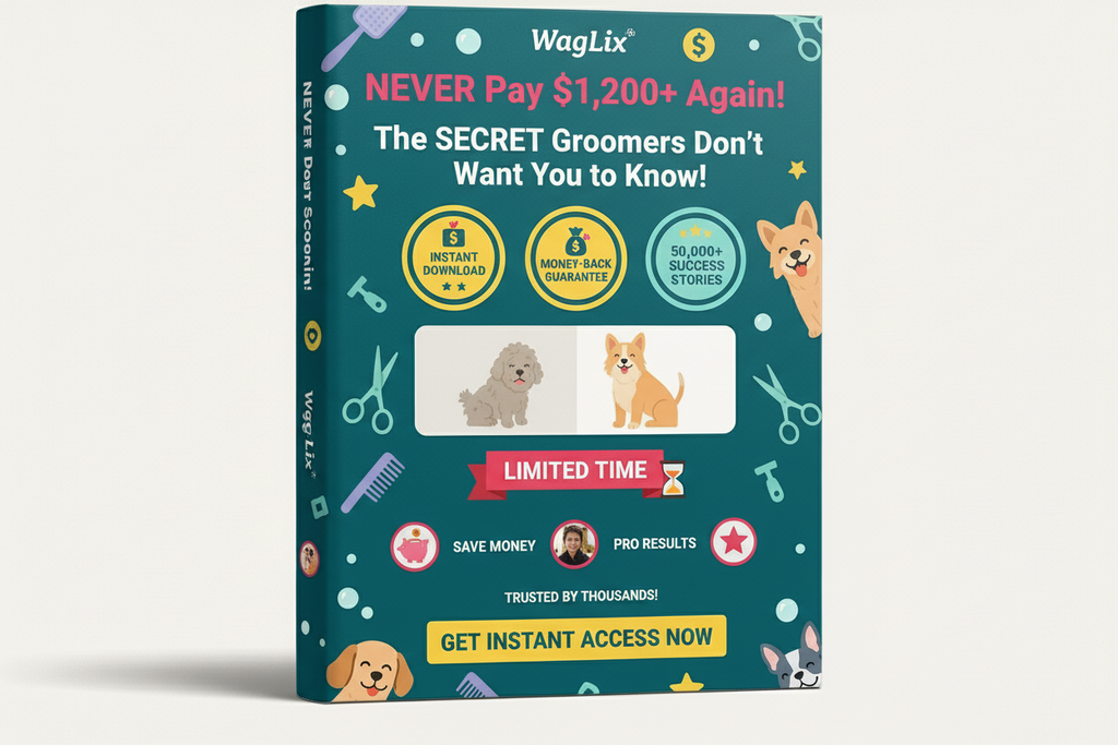 WagLix™ DIY Dog Grooming Guide - Stop Paying $80+ for Dog Grooming!