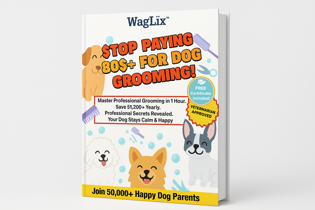 Mockup 3D carré professionnel du livre WagLix avec couverture avant, éclairage réaliste et ombres pour la page produit du store